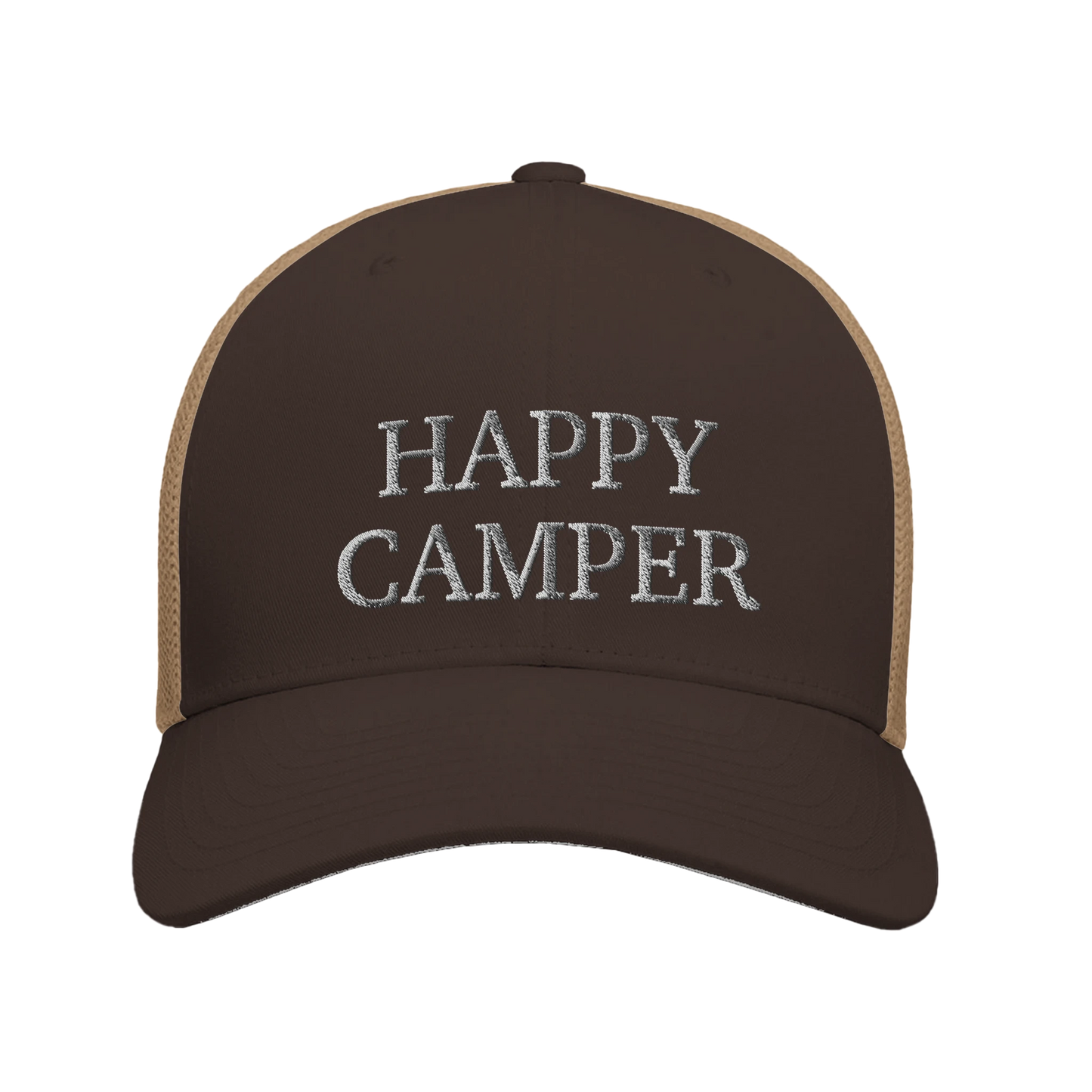 happy camper | brown trucker cap