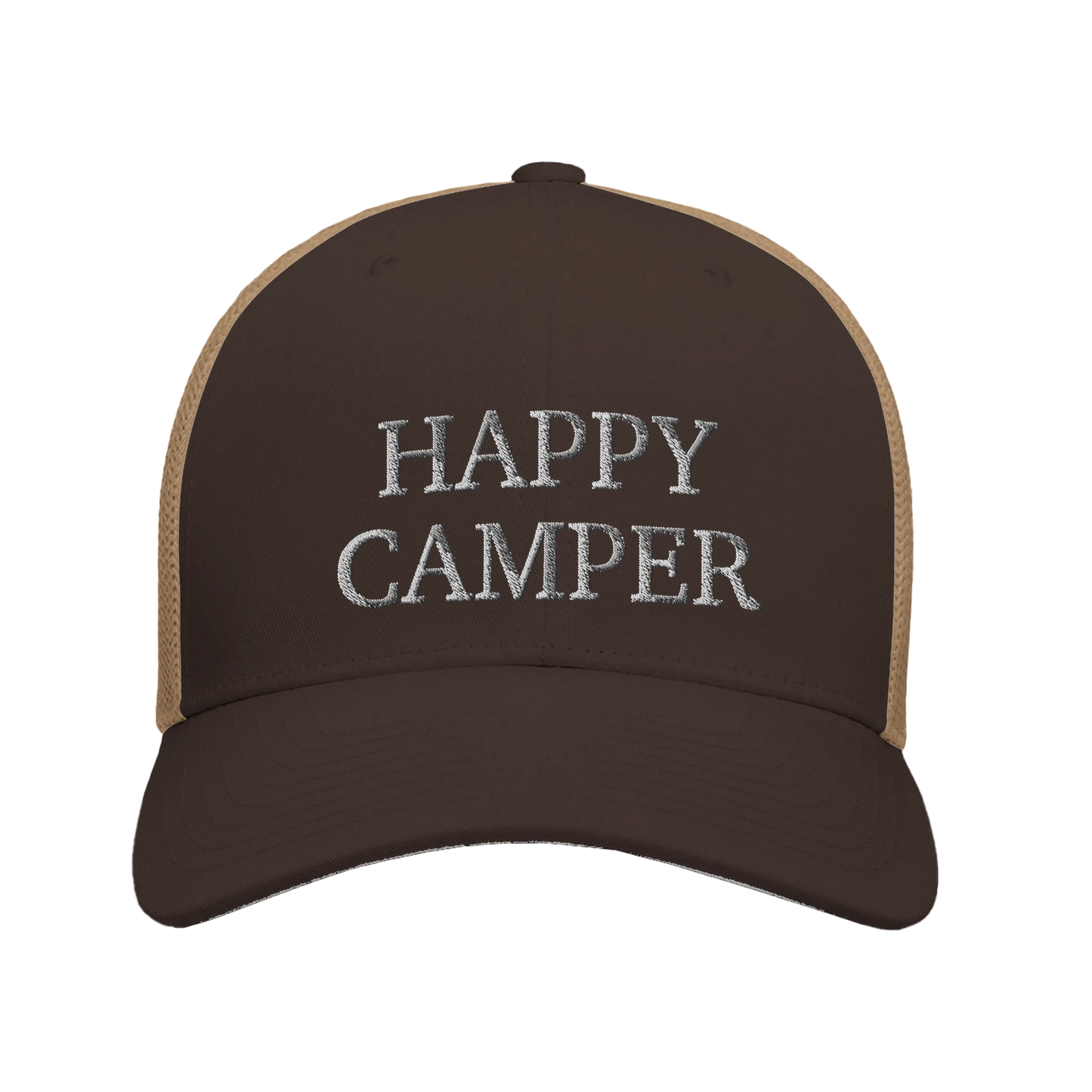 happy camper | brown trucker cap