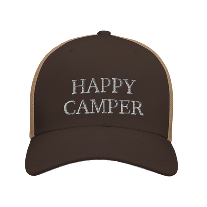 happy camper | brown trucker cap
