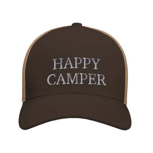 happy camper | brown trucker cap