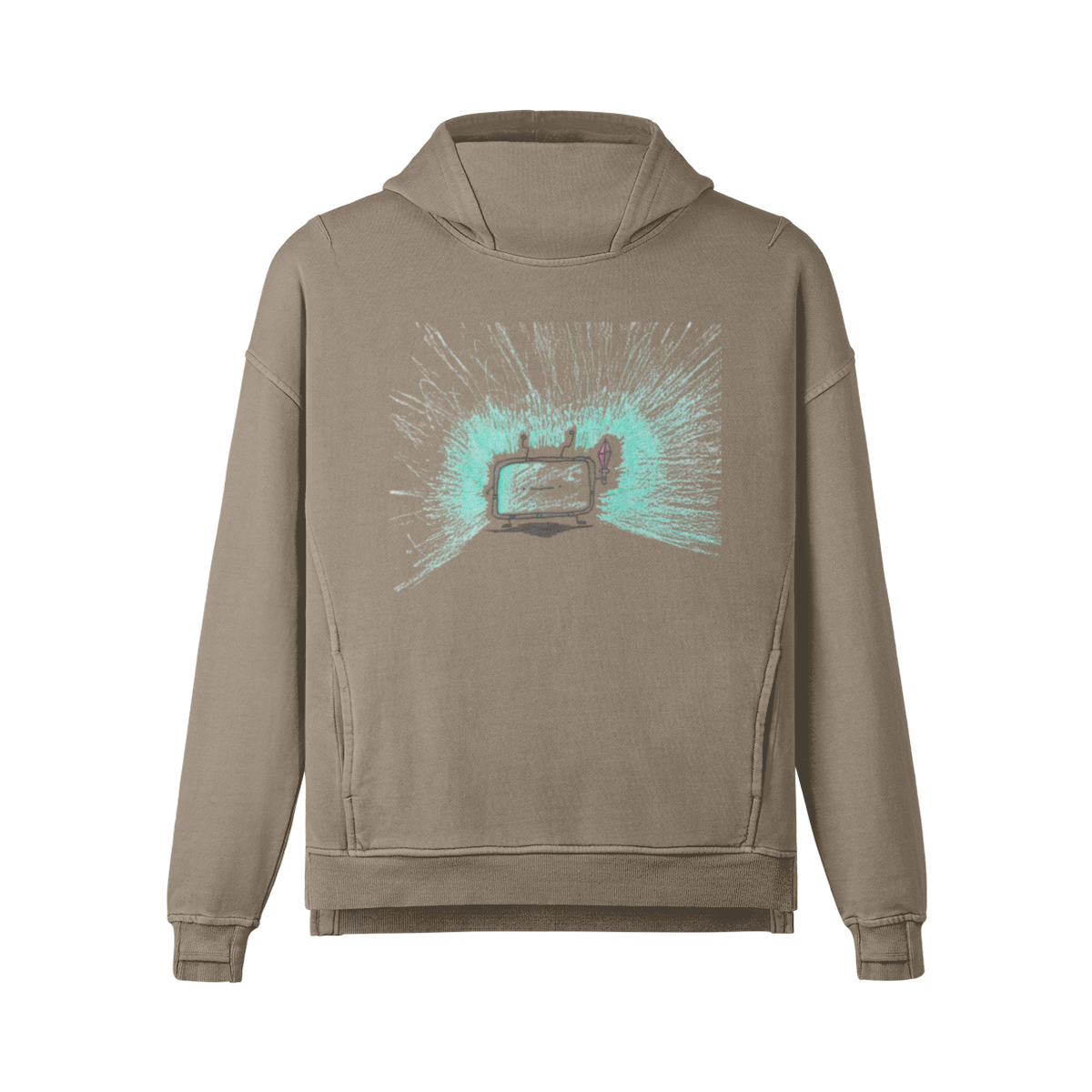 lil tv dude | turtle hoodie