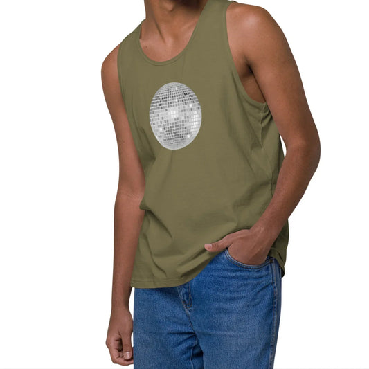 discoball | premium cotton tank top - f u n k + f i n a