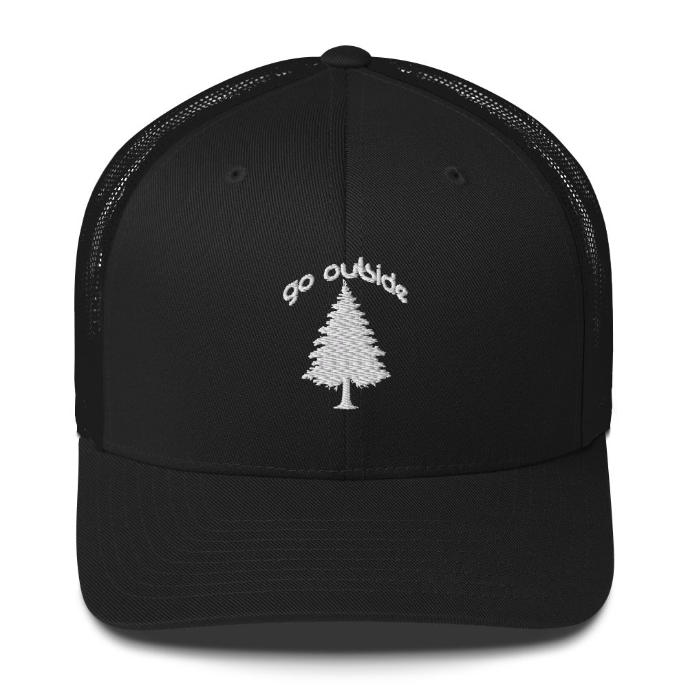 go outside tree | trucker cap