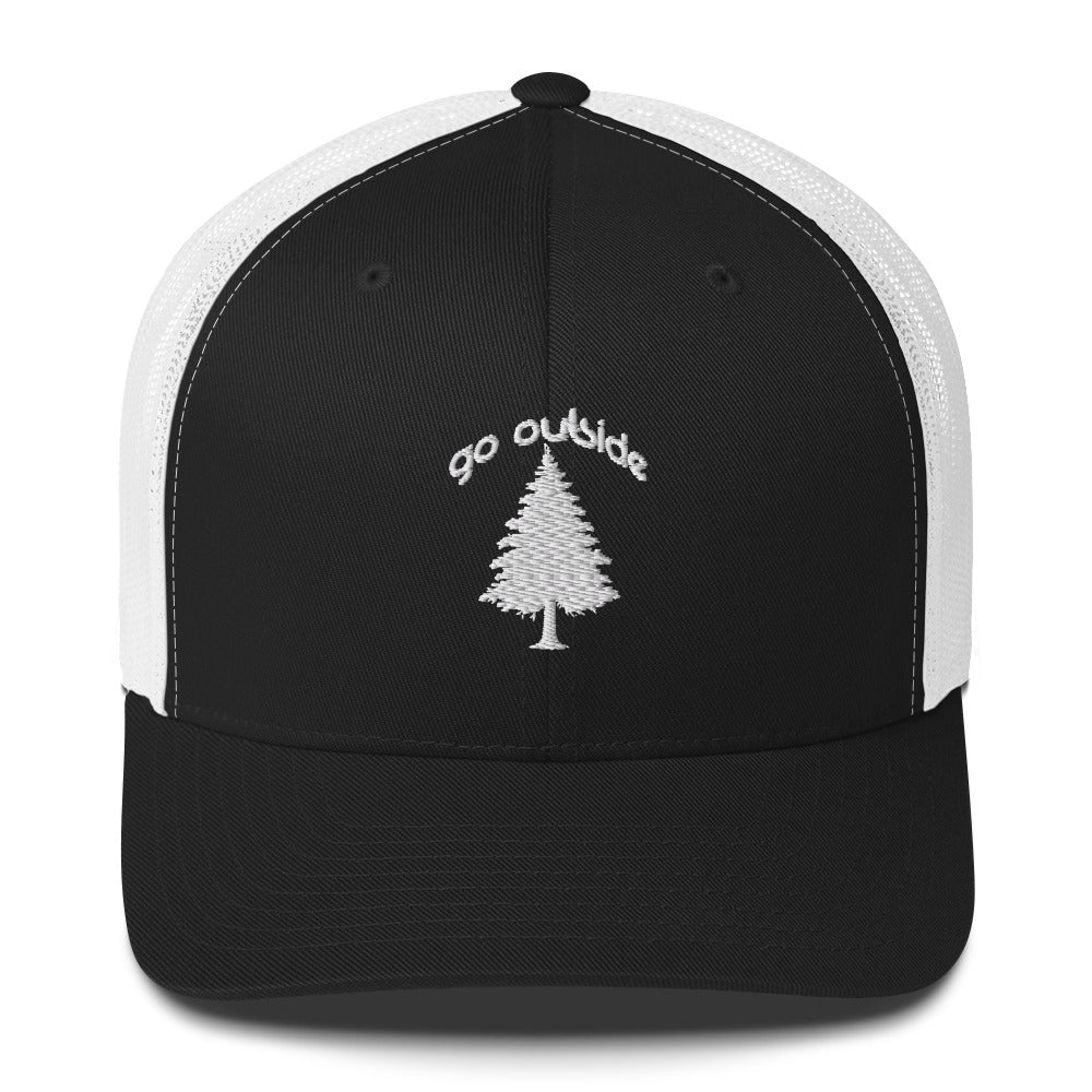 go outside tree | trucker cap