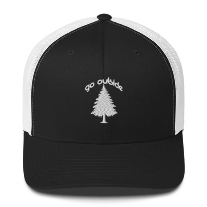 go outside tree | trucker cap
