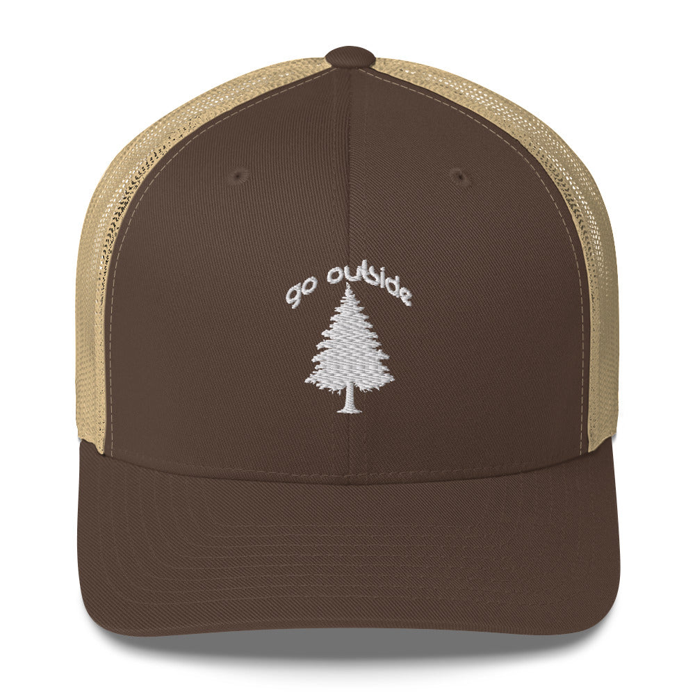 go outside tree | trucker cap