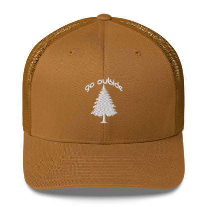 go outside tree | trucker cap