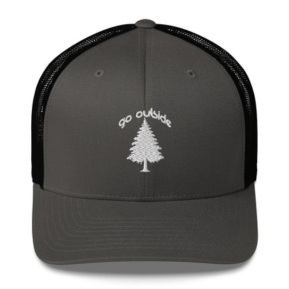 go outside tree | trucker cap