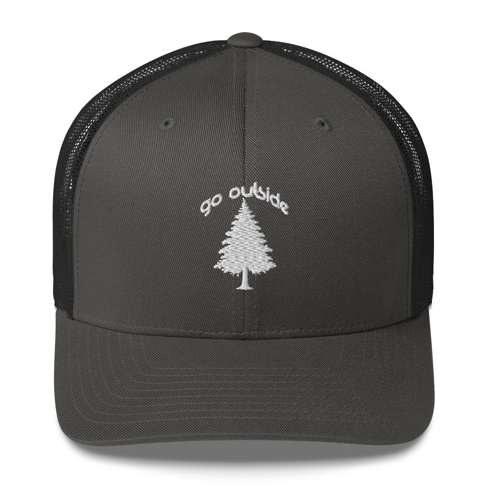 go outside tree | trucker cap