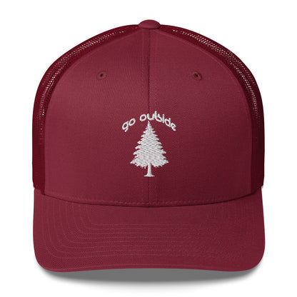 go outside tree | trucker cap