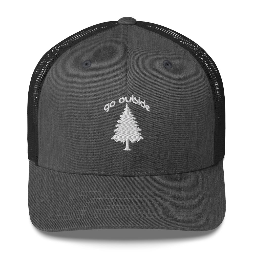 go outside tree | trucker cap