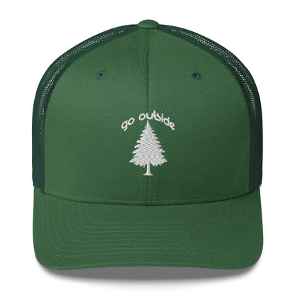 go outside tree | trucker cap