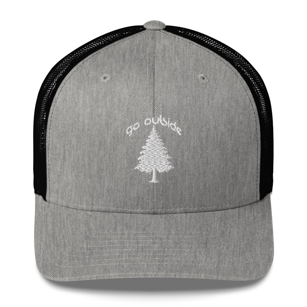 go outside tree | trucker cap