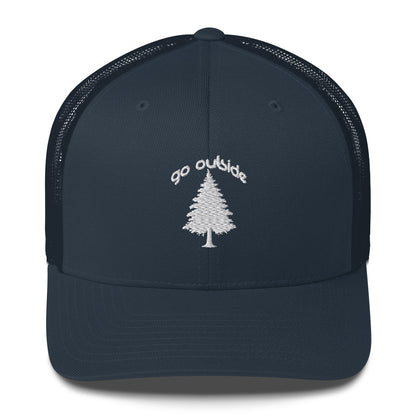 go outside tree | trucker cap