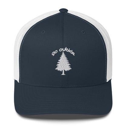 go outside tree | trucker cap