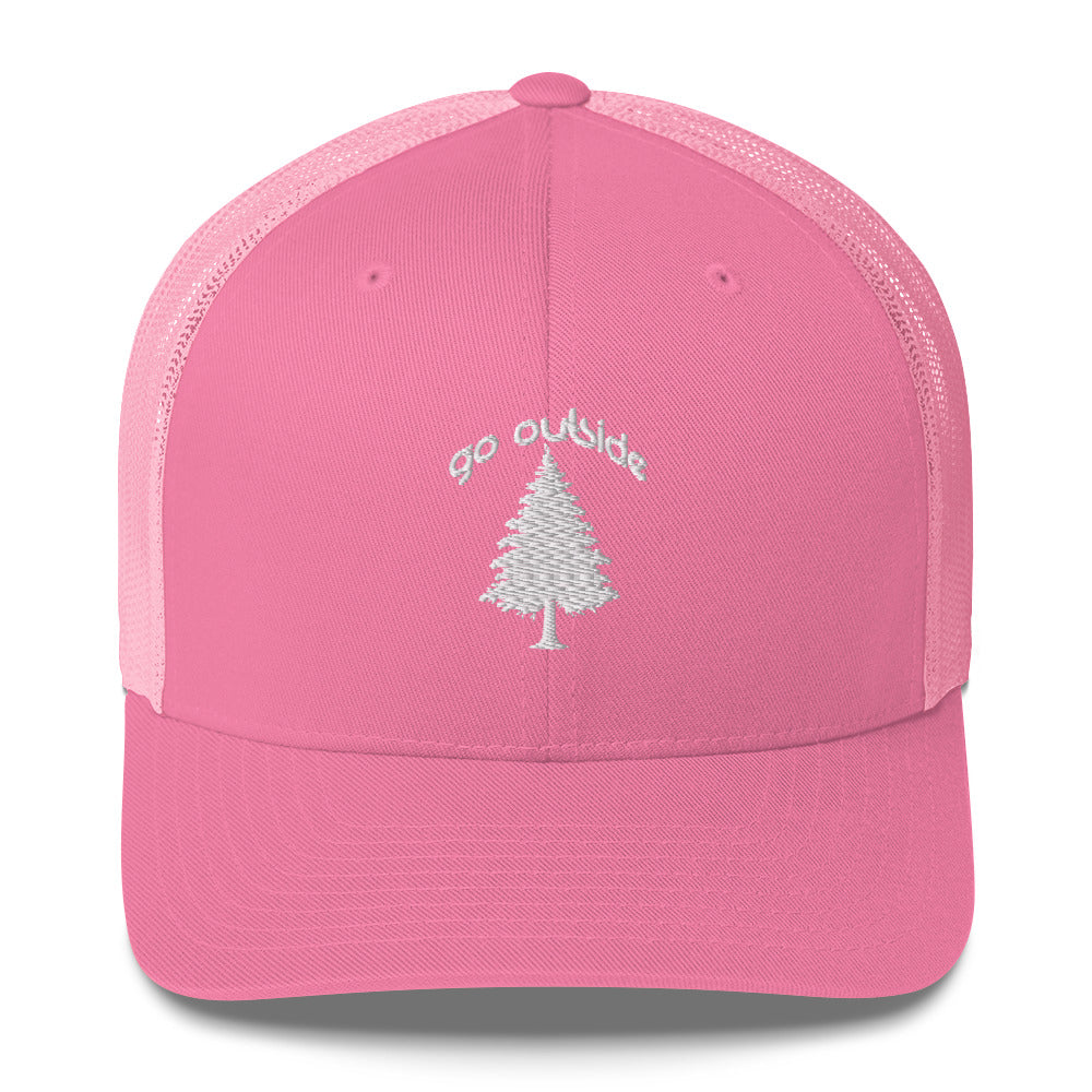 go outside tree | trucker cap