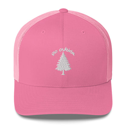go outside tree | trucker cap