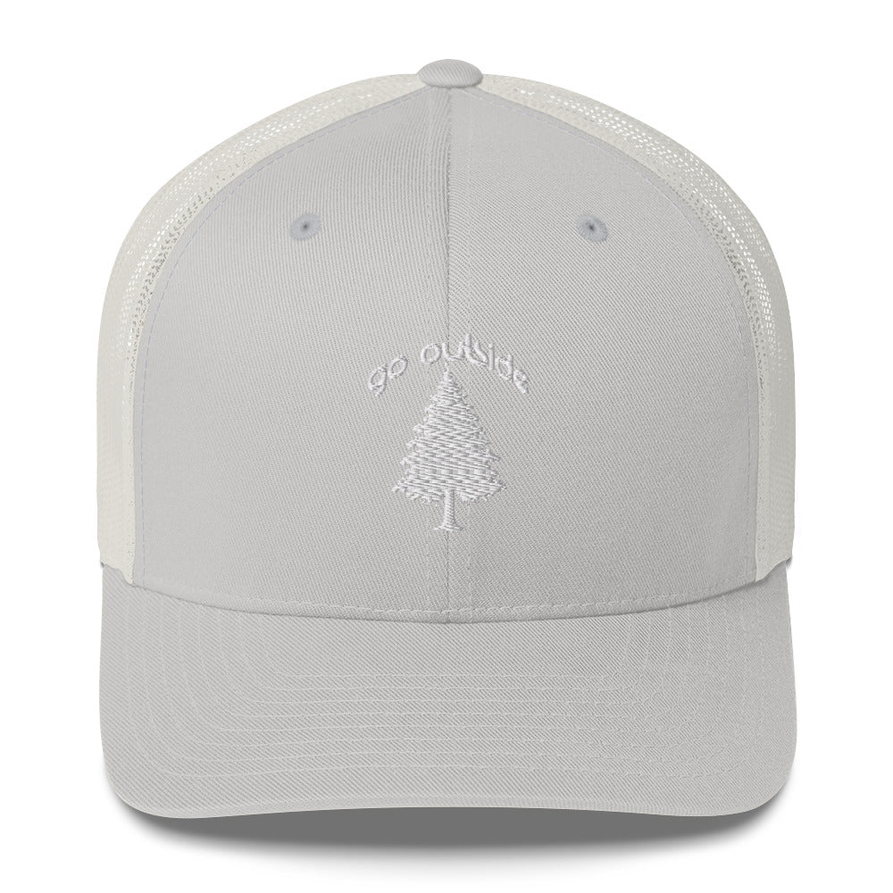 go outside tree | trucker cap