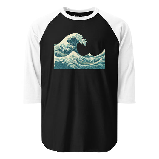 katsushika wave | baseball tee