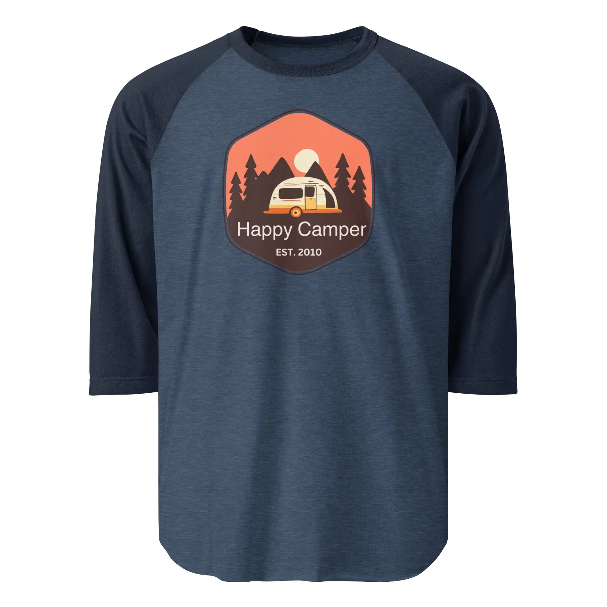brown happy camper | baseball tee - f u n k + f i n a