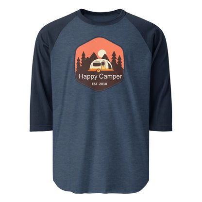 brown happy camper | baseball tee - f u n k + f i n a