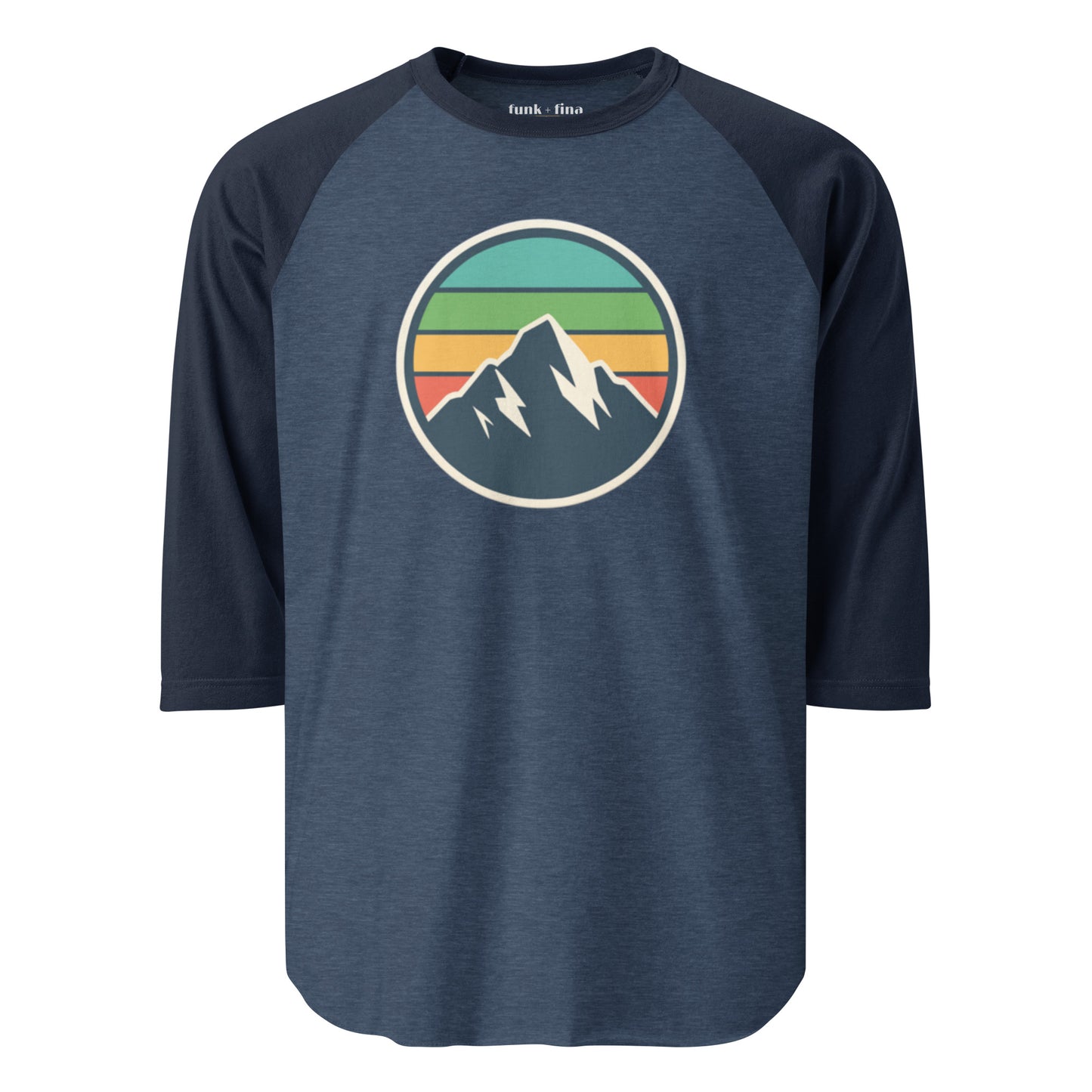 mountain rainbow | baseball tee
