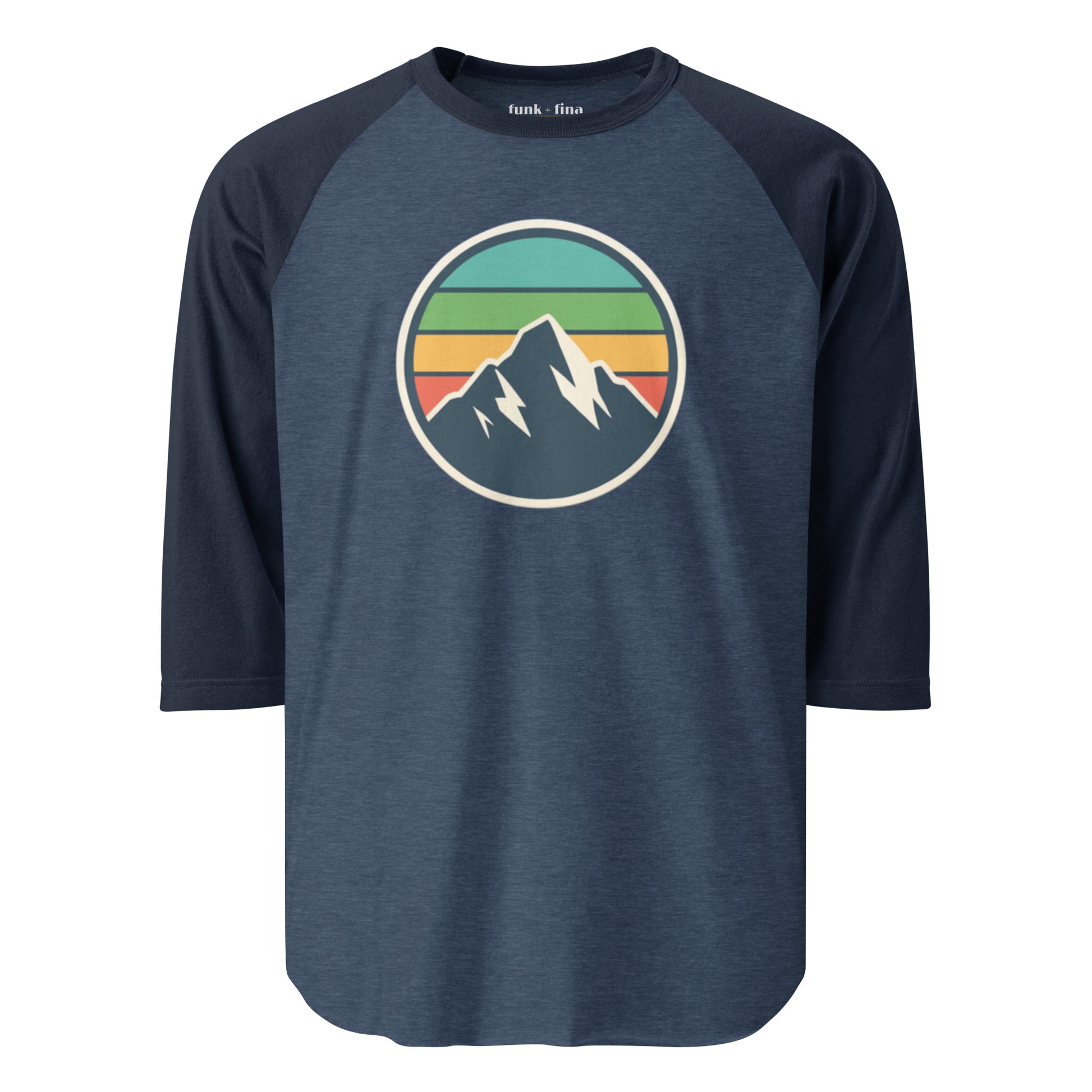 mountain rainbow | baseball tee