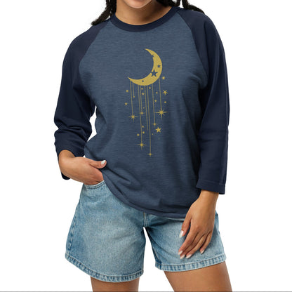half moon and stars | baseball tee