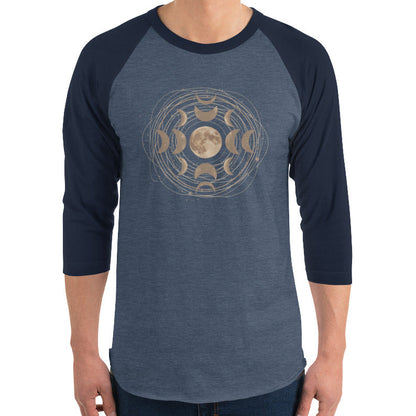 spiral moon | baseball tee