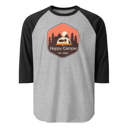 brown happy camper | baseball tee - f u n k + f i n a