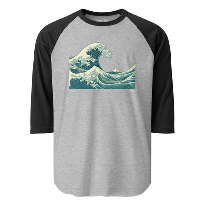 katsushika wave | baseball tee