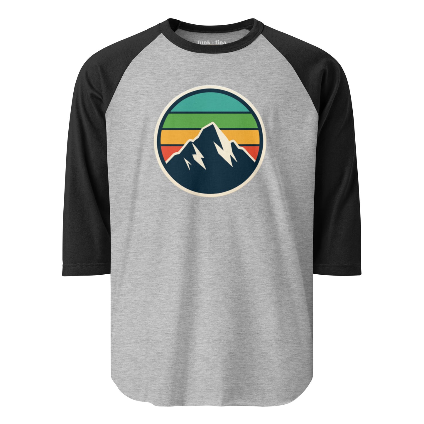 mountain rainbow | baseball tee