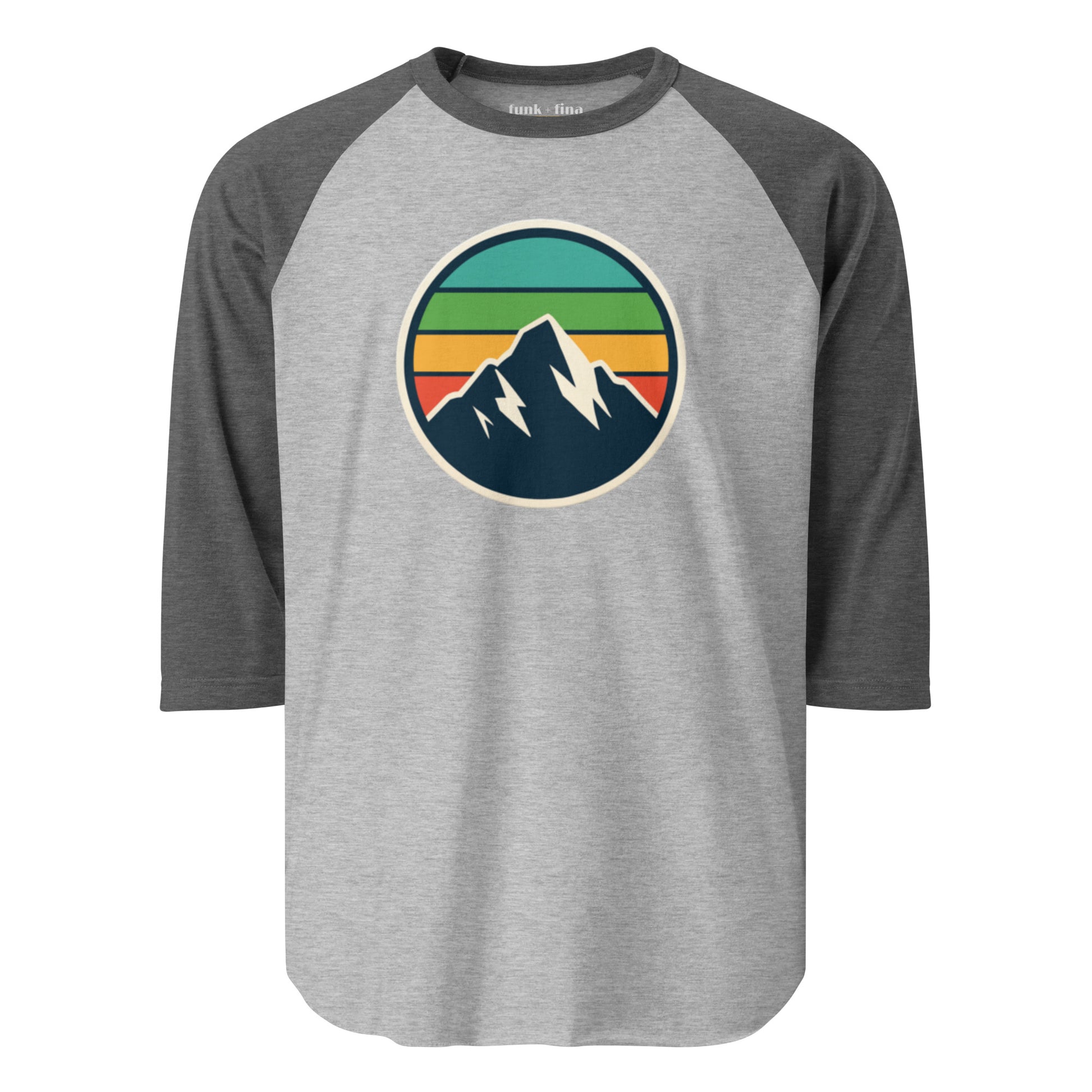 mountain rainbow | baseball tee
