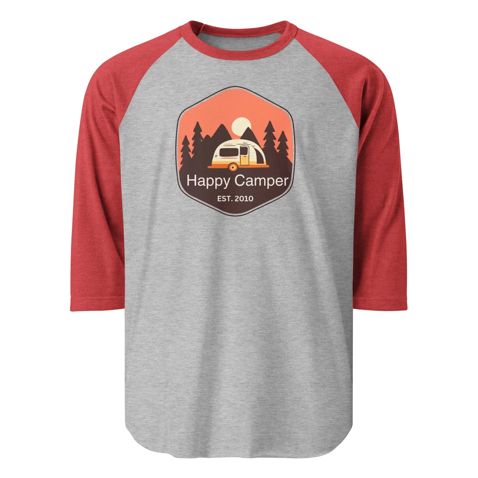 brown happy camper | baseball tee - f u n k + f i n a