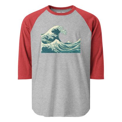 katsushika wave | baseball tee