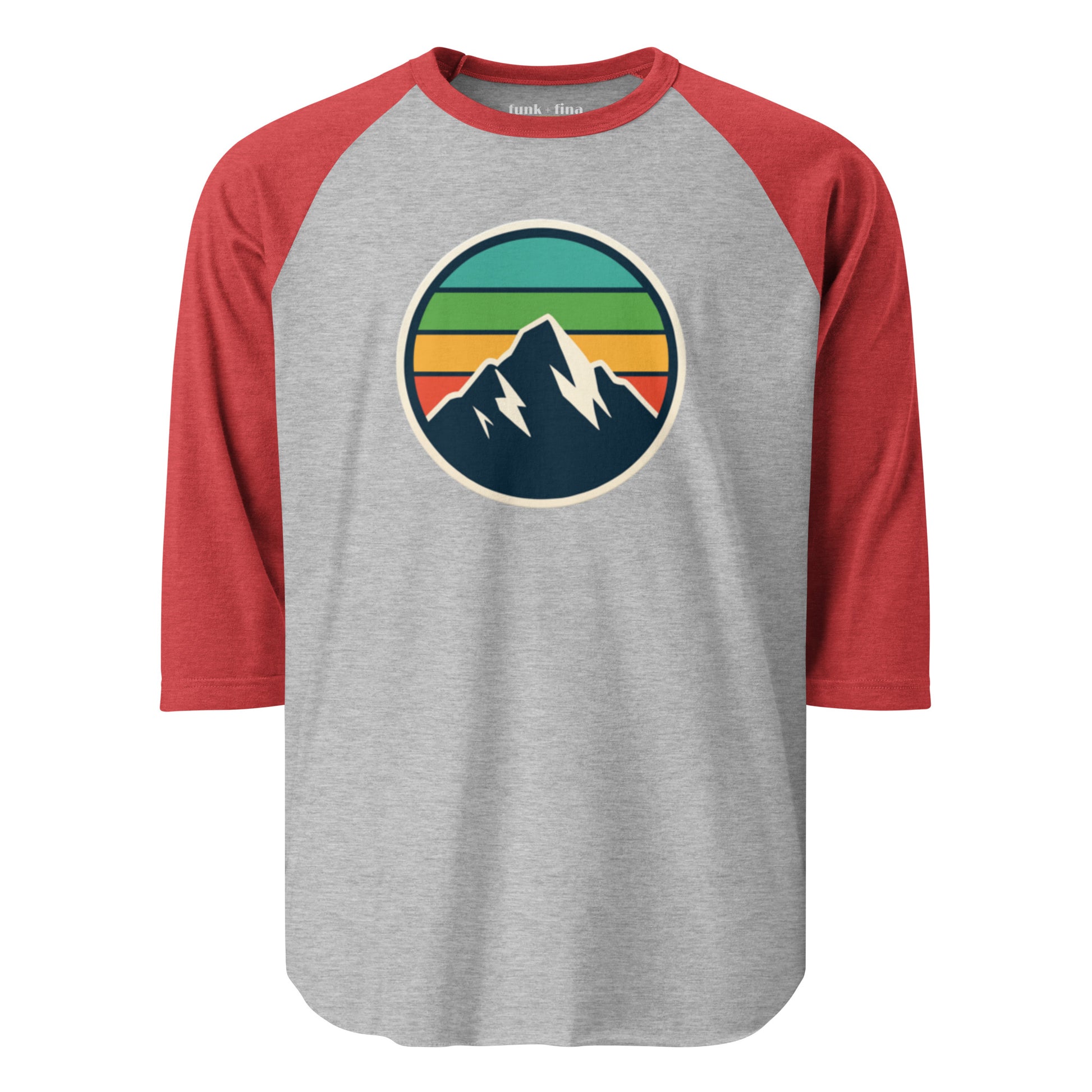 mountain rainbow | baseball tee