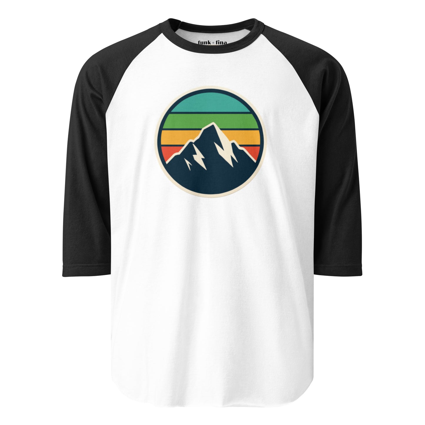 mountain rainbow | baseball tee