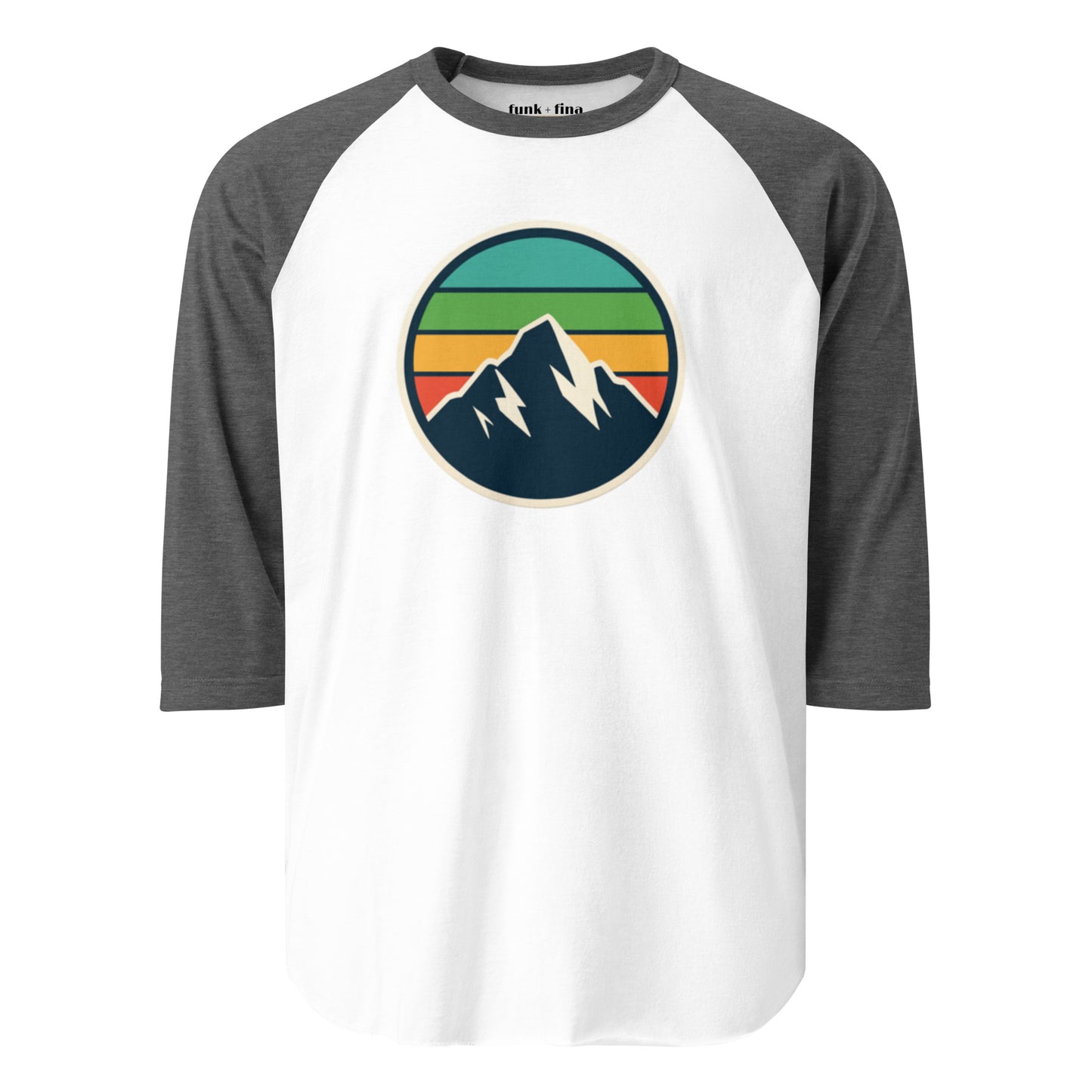 mountain rainbow | baseball tee