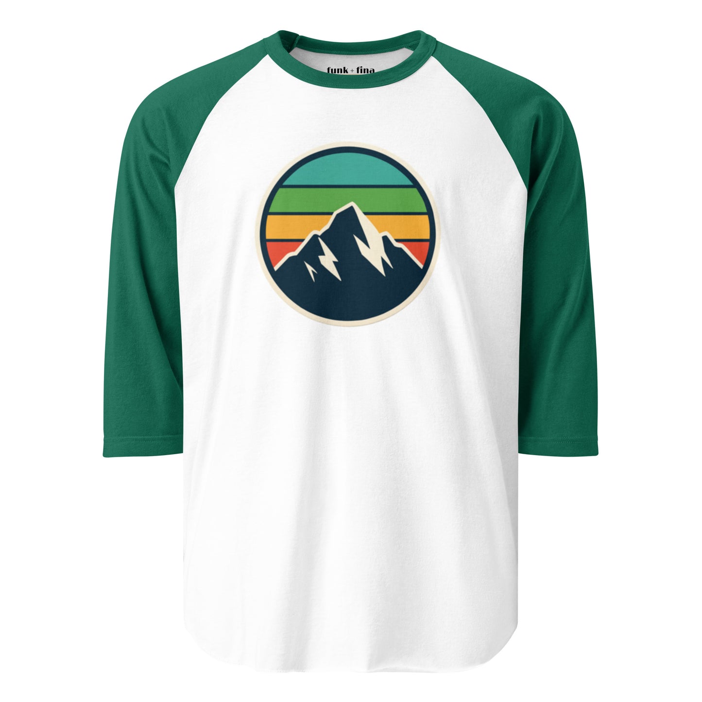 mountain rainbow | baseball tee
