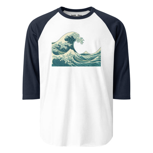 katsushika wave | baseball tee