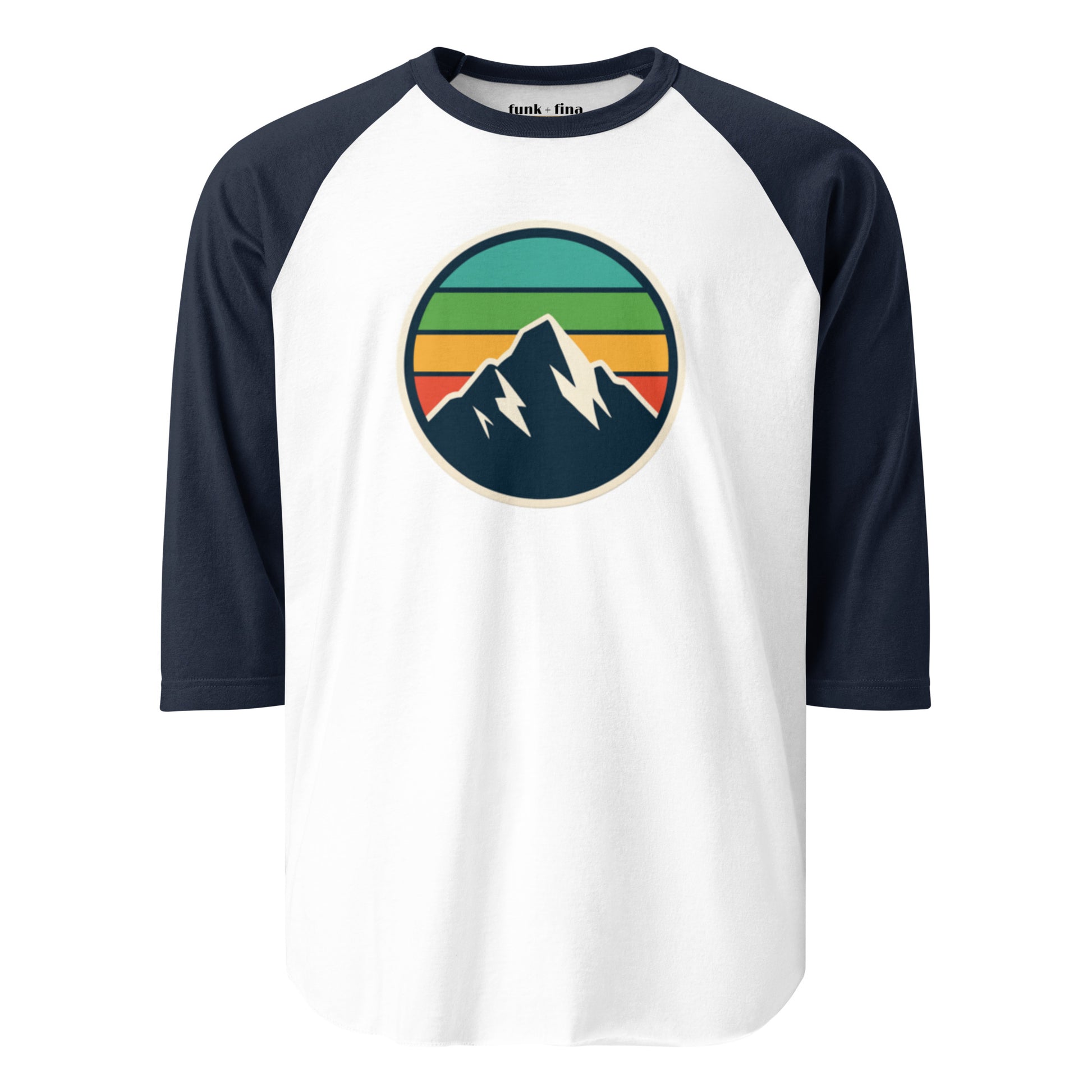 mountain rainbow | baseball tee
