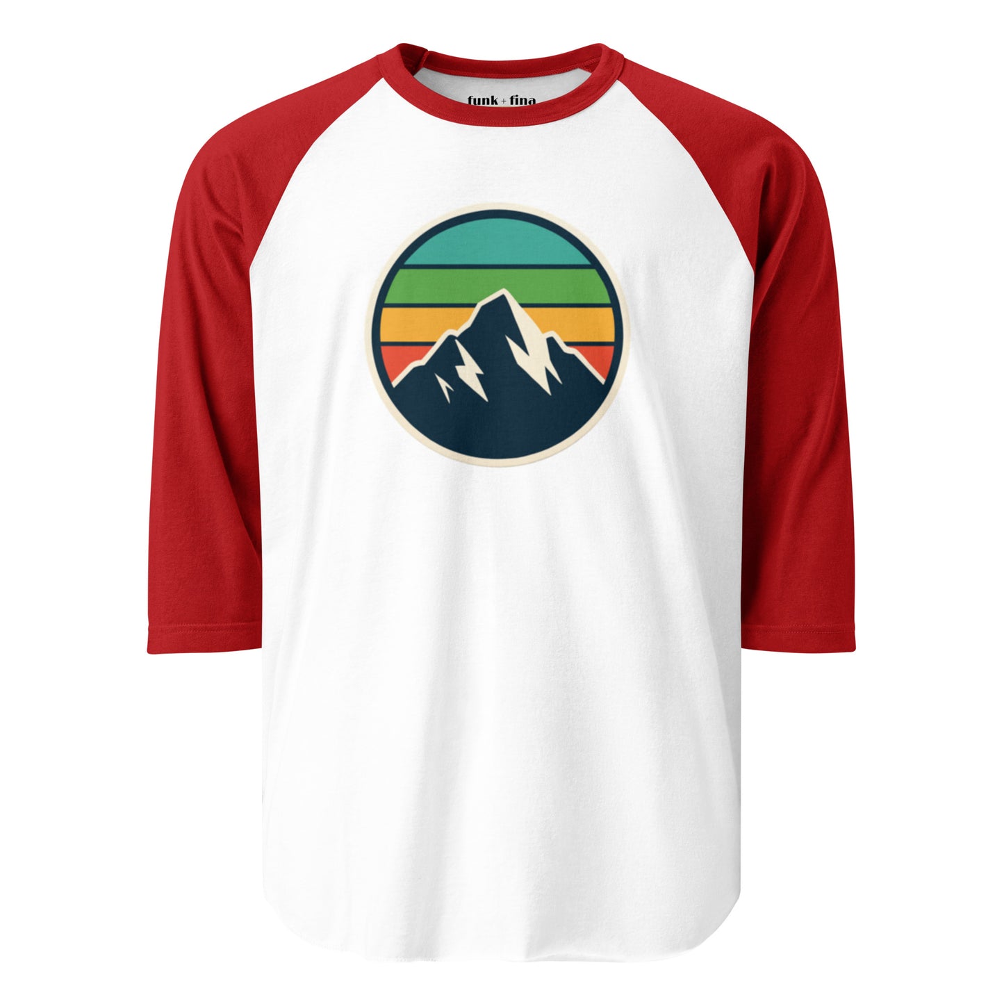 mountain rainbow | baseball tee