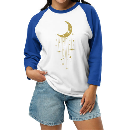 half moon and stars | baseball tee