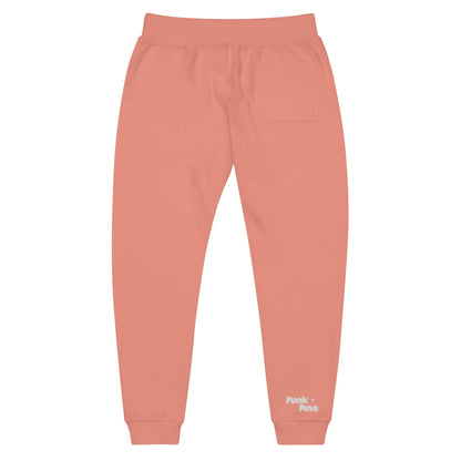 pink sunset | fleece sweatpants - f u n k + f i n a