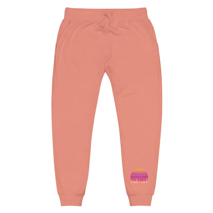 pink sunset | fleece sweatpants - f u n k + f i n a