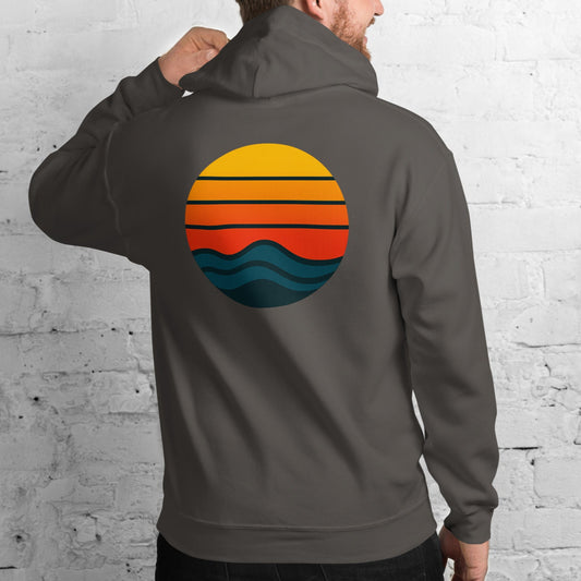 retro sunset back | hoodie