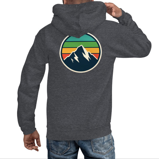 rainbow mountain back | hoodie