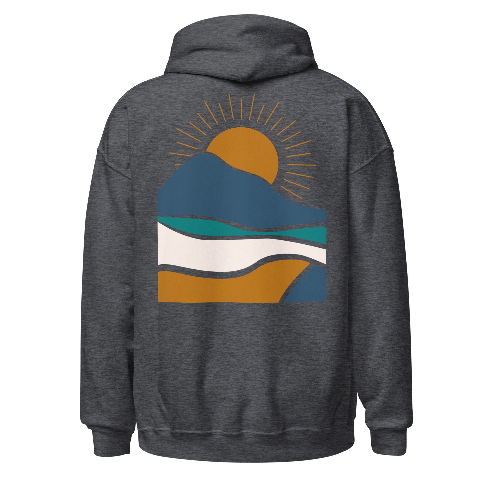 rustic sunrise back | hoodie