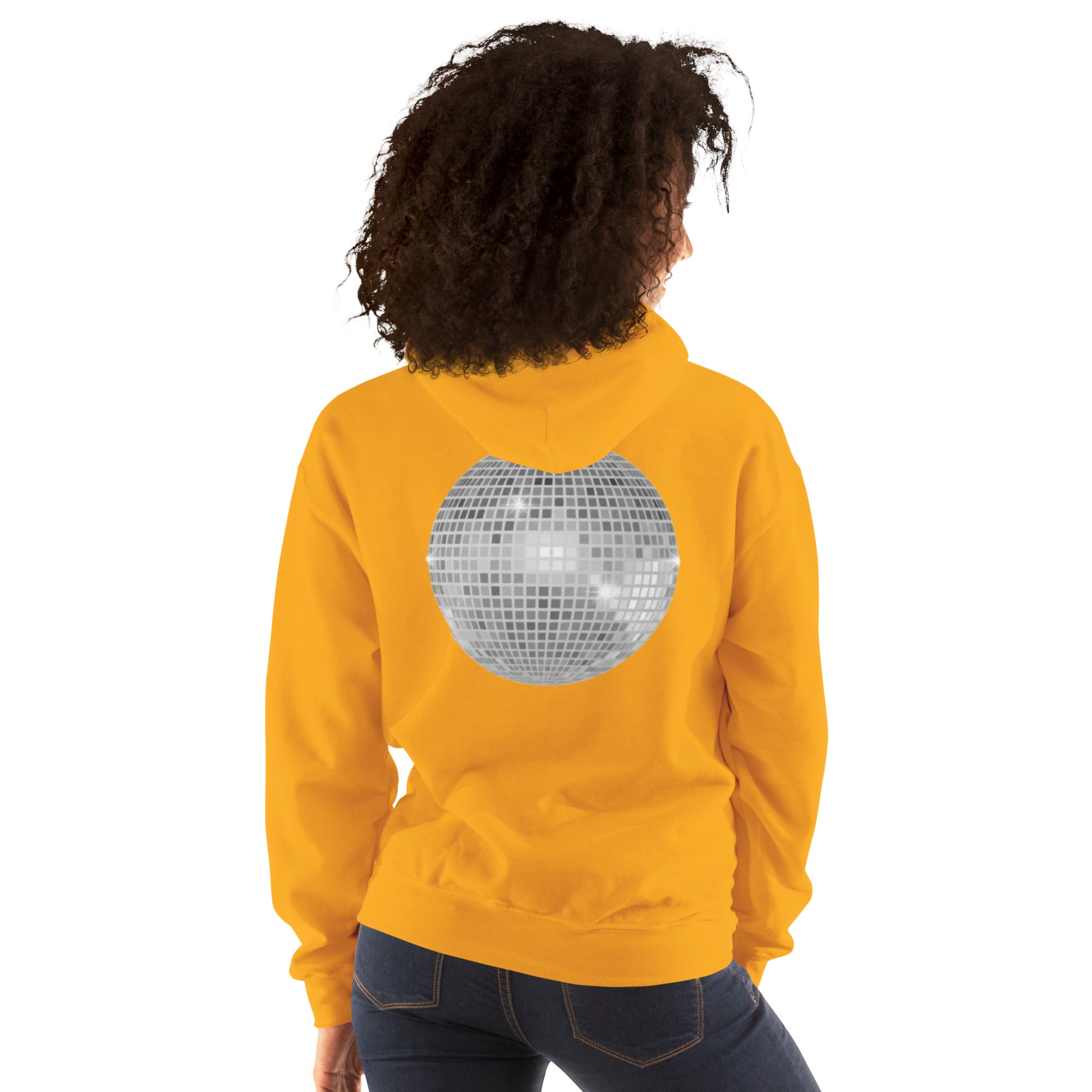 sparkly discoball back | hoodie
