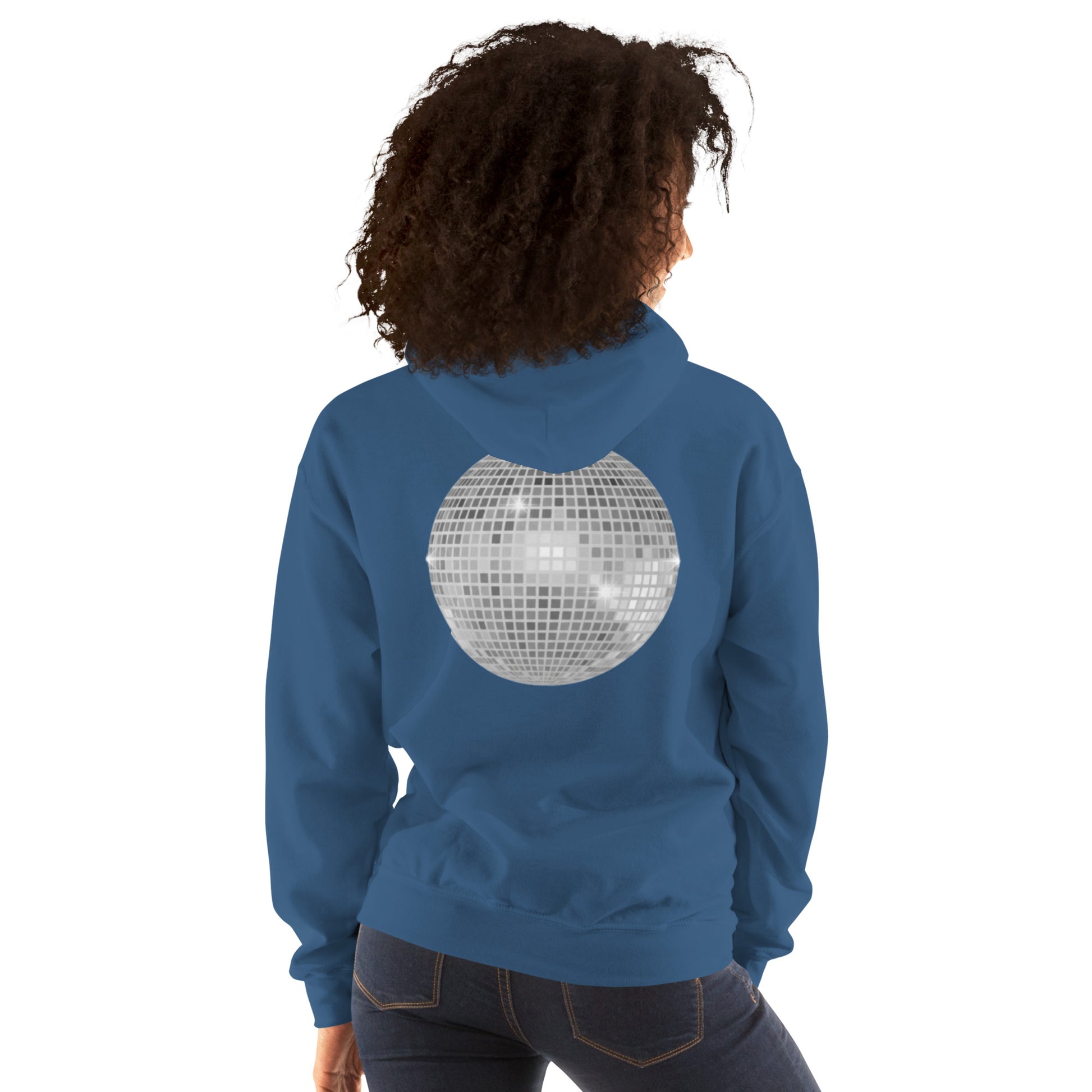 sparkly discoball back | hoodie